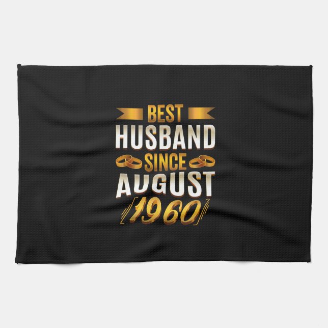 Bästa Make sedan augusti 1960 - ynka 60:e Kökshandduk (Horisontell)