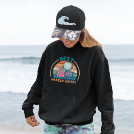 Bästa makeup-artist - Retro Hoodie