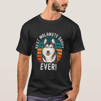 Bästa malamute pappa nånsin Hund Pet Owner T Shirt