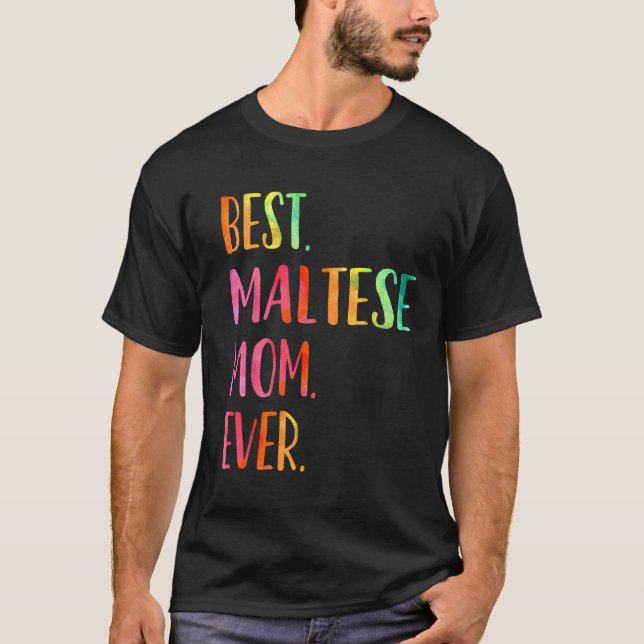 Bästa maltesiska Mamma T Shirt (Framsida)
