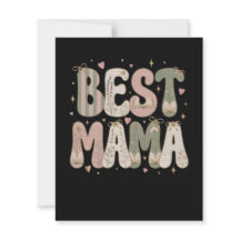 Bästa Mama Boklig Blommig Litterär Design