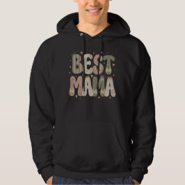 Bästa Mama Boklig Blommig Litterär Design Hoodie