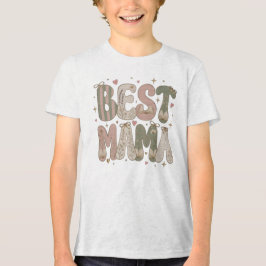 Bästa Mama Boklig Blommig Litterär Design T Shirt