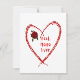 Bästa Mama Någonsin på en Julkort