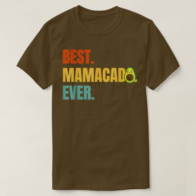 Bästa mamacado någonsin Avocado Mamma 2 T Shirt (Design framsida)