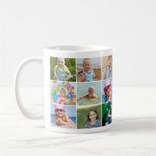 Bästa Mamma 9-fotokollage Mors dag Kaffemugg