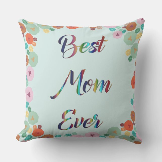 BÄSTA MAMMA ALLT UTOMHUSKUDDE (Framsida)