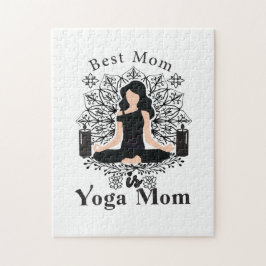 Bästa mamma är yoga mamma pussel