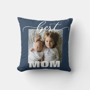 Bästa MAMMA Barn Foto Mors dag Kudde