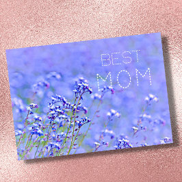 Bästa mamma bästa mamma någonsin pastell elegant b kort