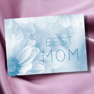 Bästa mamma bästa mamma någonsin pastell elegant b kort