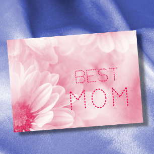 Bästa mamma bästa mamma någonsin pastell elegant b kort
