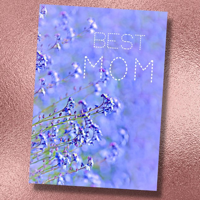 Bästa mamma bästa mamma någonsin pastell elegant b kort (Skapare uppladdad)