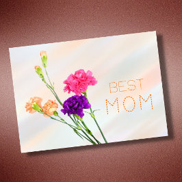 Bästa mamma bästa mamma någonsin pastell elegant b kort