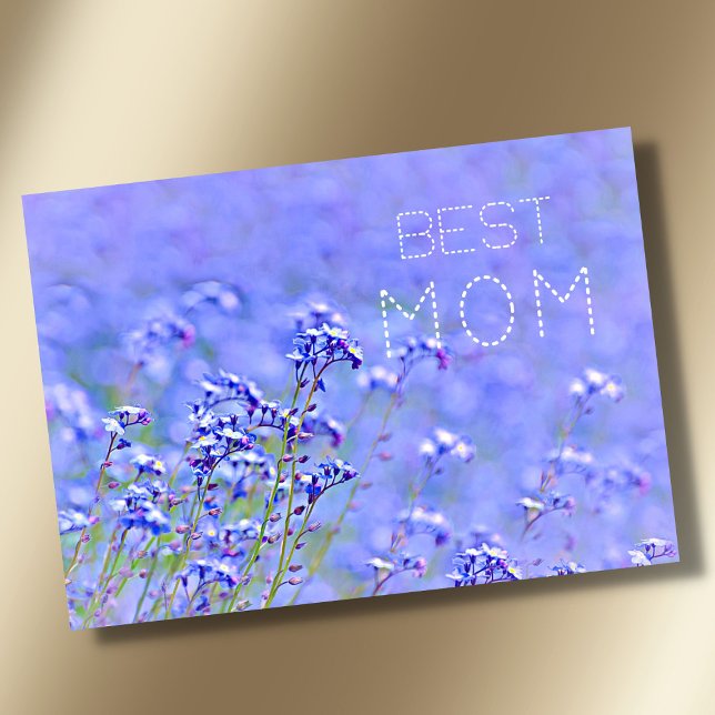 Bästa mamma bästa mamma någonsin pastell elegant b kort (Skapare uppladdad)