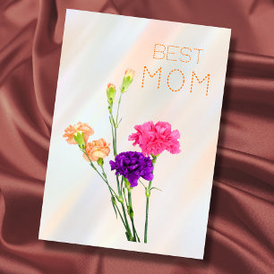 Bästa mamma bästa mamma någonsin pastell elegant b kort