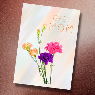 Bästa mamma bästa mamma någonsin pastell elegant b kort