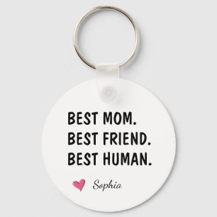 Bästa mamma bästa vän bästa mänskliga namn nyckelring