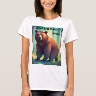 "Bästa Mamma Bear"-Modern, dagskjorta T Shirt