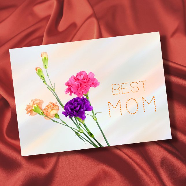 Bästa Mamma-blommigten för mamma någonsin-pastelle Kort (Skapare uppladdad)