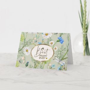 Bästa Mamma Blomsterträdgård Bible Verse Mors dag Helgkort