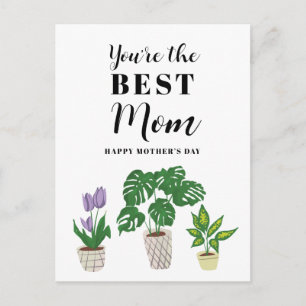 Bästa mamma-citat för mors dag Modern blomsterväxt Vykort