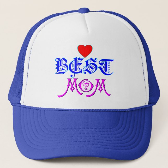 ♔ ♥° ・ bästa Mamma-Coola Attitude Snyggt Truckerke Keps (Framsida)