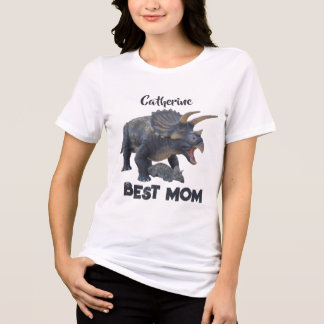 Bästa mamma-dinosaurie t shirt