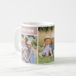 Bästa Mamma Dusty Ro Mors dag-fotokollage Kaffemugg