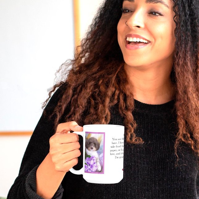 Bästa Mamma eller Pappa-anpassade foto Pet Kärlek  Kaffemugg (Skapare uppladdad)