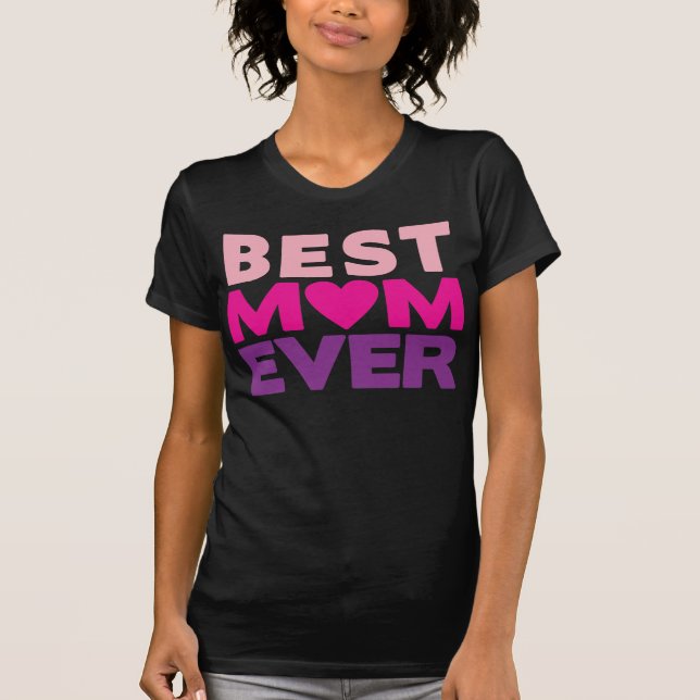 Bästa Mamma EVER-SÄNDNING T-shirt (Framsida)
