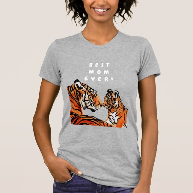BÄSTA MAMMA EVER, Tiger mamma T-Shirt (Framsida)
