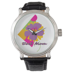Bästa mamma färgglada trendiga design armbandsur