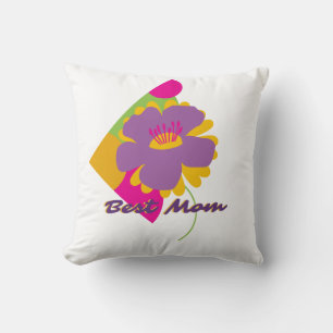 Bästa mamma färgglada trendiga design kudde