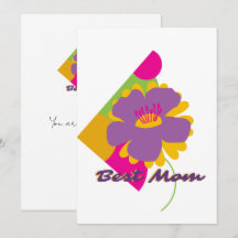 Bästa mamma Färgrik Trendig design