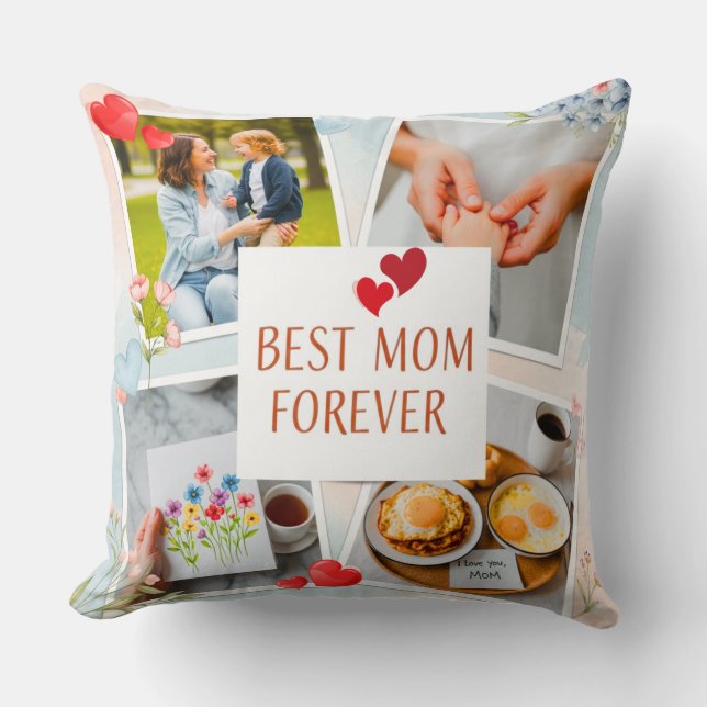 Bästa Mamma Forever - Heartfilt Gift för Mor-dagen Kudde (Framsida)