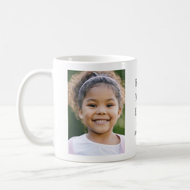 Bästa mamma-foto  kaffemugg (Vänster)