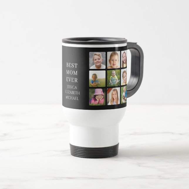 Bästa mamma fotocollage resemugg (Framsida höger)