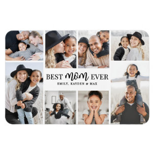 Bästa mamma fotokollage magnet