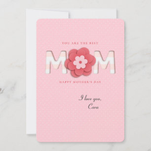 Bästa Mamma-fotokort Inbjudningar