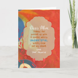 Bästa Mamma från Favorite Child Kort