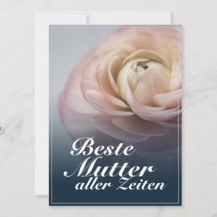 Bästa mamma genom tiderna med stor rosa ros
