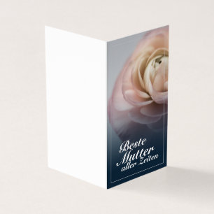 Bästa mamma genom tiderna med stor rosa ros kort