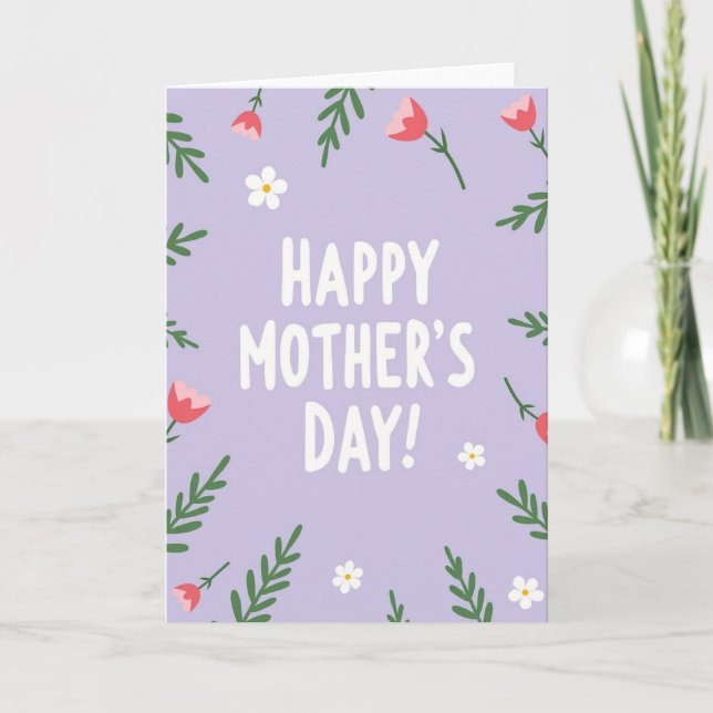 Bästa mamma grafisk designkort kort (Framsida)