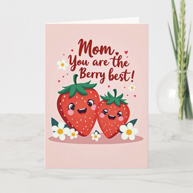 Bästa mamma gratulationskort kort (Framsida)