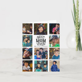 Bästa mamma Handskriven Mors dag Foto Collage Kort