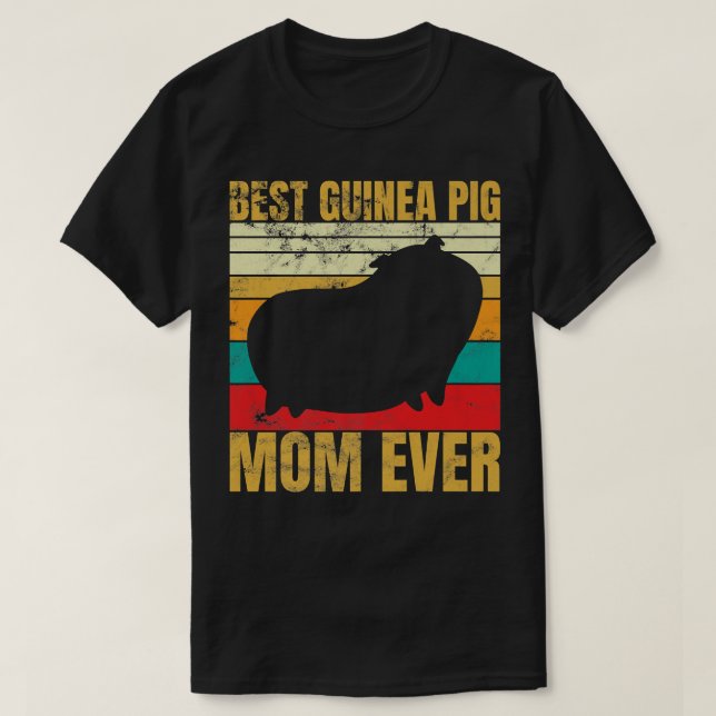 Bästa Mamma-Håriget Potato luseiguinea gris Premiu T Shirt (Design framsida)