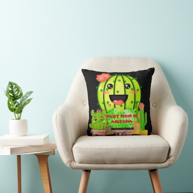 Bästa Mamma i Arizona Customize Mor Gift Black Kudde (Stol)