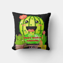 Bästa Mamma i Arizona Customize Mor Gift Black Kudde