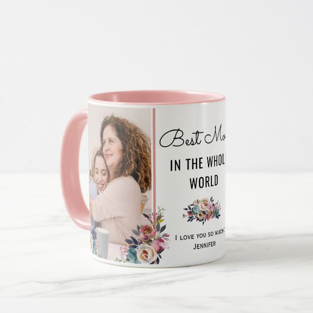 Bästa Mamma i hela Chicen Mor Gift-foto Mugg (Framsida vänster)